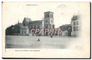 Cherbourg Postcard Old Trinity Church Place Napoleon