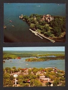 Lot 2 Alexandria Bay New York Postcards Heart Island Boldt Castle PC