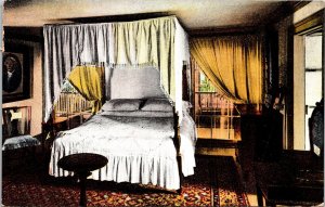 Washingtons Bed Room Mount Vernon Mansion Virginia Va Divided Back Unp Postcard