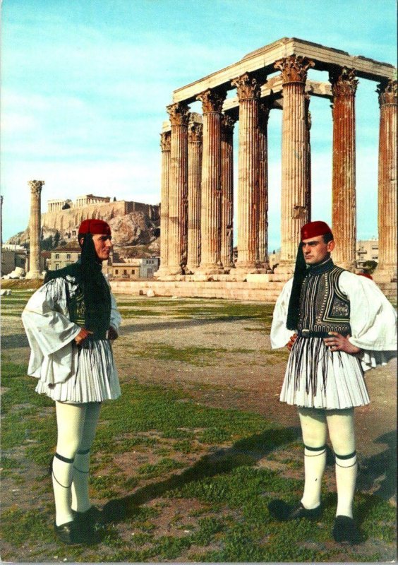 Greece Athens Evzones Of The Royal Guard In Traditional Costume