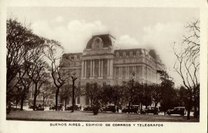 argentina, BUENOS AIRES, Edificio de Correos y Telégrafos, Bourquin No. 639 RPPC