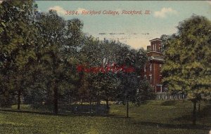 Postcard Rockford College Rockford IL 1912