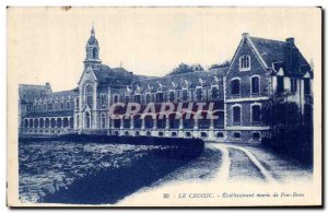 Old Postcard Croisic Elablissement Sailor Pen Bron