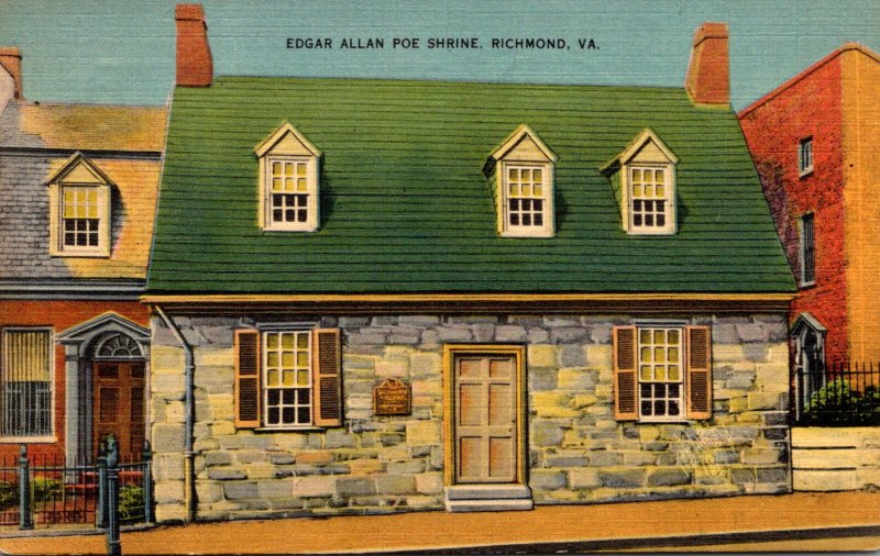 Virginia Richmond Edgar Allen Poe Shrine 1943