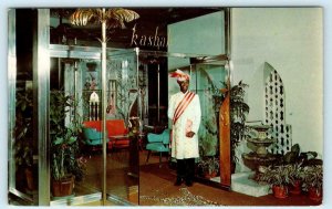 CINCINNATI, OH~ Terrace Hilton ABDULLAH at KASBAH Cocktail Lounge 1960s Postcard