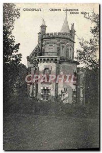 Postcard Old Champlay Chateau Lougueron