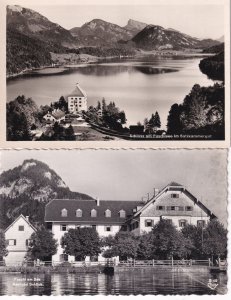 Fuschl AM See Schlick Austria Vintage 2x Real Photo Postcard