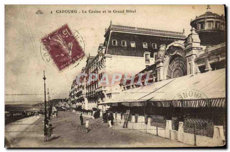 Old Postcard Cabourg Casino and Hotel