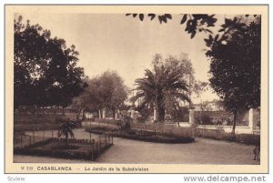 Casablanca , Morocco , 1920-30s ; Le Jardin de la Subdivision