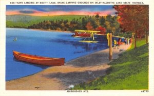 Safe landing at Eighth Lake Adirondack Mountains, New York