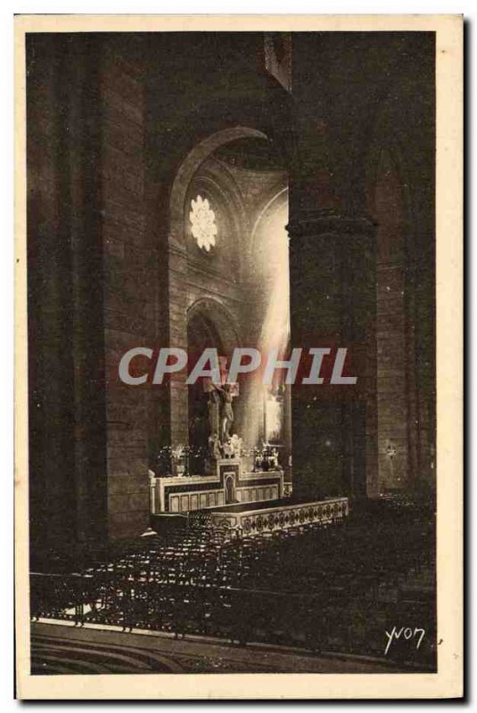 Old Postcard Paris Interior of the Sacre Coeur Basilica