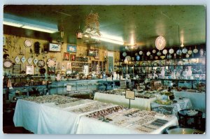 Butte Montana MT Postcard Kitty's Antiques Souvenirs Gift Shop Interior Scene