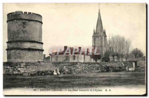 Old Postcard Bruges Lassalle Tower and The Church