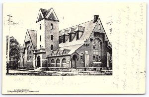 1907 United Methodist Church Port Jervis New York NY Building Posted Postcard