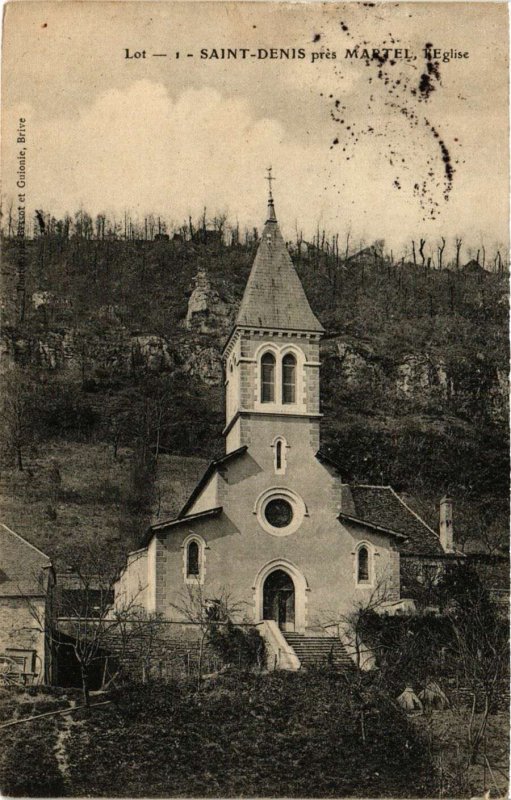 CPA AK St-DENIS pres MARTEL - L'Église (654095)