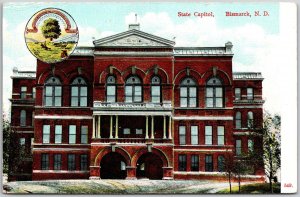 State Capitol Bismarck North Dakota ND Government Office Building Postcard