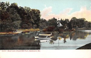 Boat Lake, Druid Hill Park Baltimore, Maryland MD Postcards
