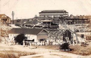 Guantanamo Bay Cuba Fleet Canteen Real Photo Vintage Postcard AA9913