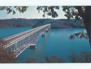 Unused Pre-1980 BRIDGE SCENE Greenview & Camdenton - Near Lake Ozark MO d3622