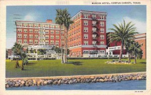 Nueces Hotel Corpus Christi Texas 1935 linen postcard