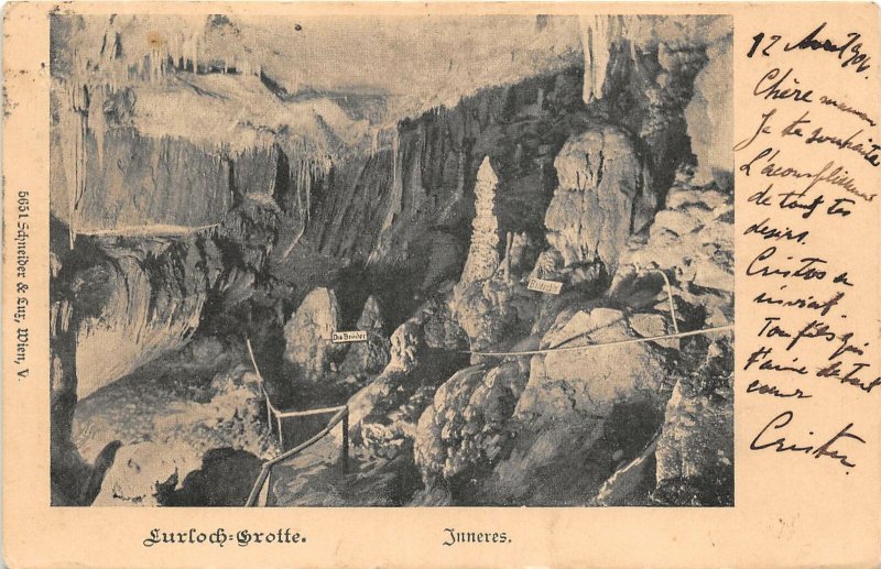 Lot 83  austria lurloch grotte inneres styria Lurgrotte  sent to Ploiesti