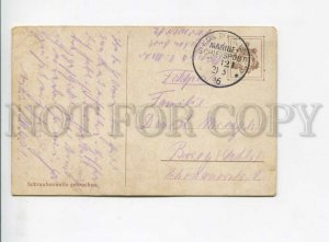 3164676 WWI Imperial German NAVY SHIP POST No. 121 in 1916 year