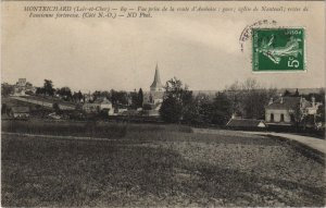 CPA MONTRICHARD-Vue prise de la route d'Amboise-Gare-Église de Nanteuil (26660)