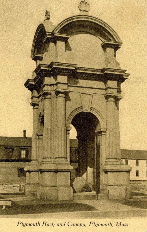 MA - Plymouth. Plymouth Rock and Canopy