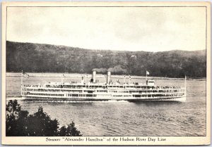 VINTAGE POSTCARD THE STEAMER ALEXANDER HAMILTON OF THE HUDSON RIVER DAY LINE