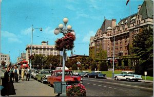 Canada Victoria Hanging Baskets On Government Street 1966