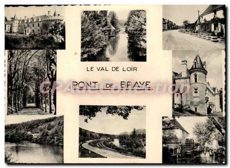 Modern Postcard Pont de Braye Sarthe Overview