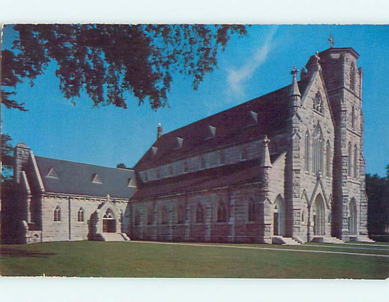 Unused 1950's CHURCH SCENE Great Barrington Massachusetts MA p3762-15