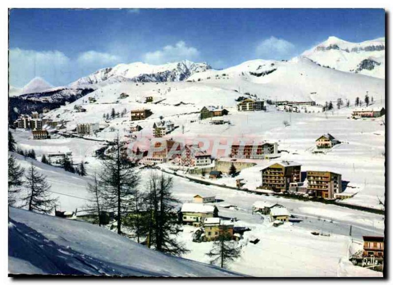 Modern Postcard The Alps Maritime Valberg Hotel Adrech Lagas and new building...