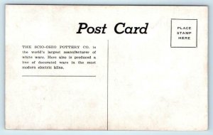 SCIO - OHIO POTTERY WILDLIFE MUSEUM ~ Taxidermy? ca 1940s OH Postcard