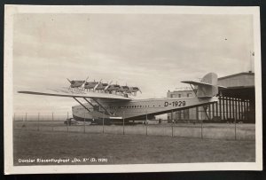 Mint Real Picture Postcard Dornier DOX Giant Seaplane 12 Motors 1929