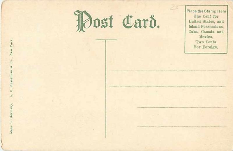 Post Office Davenport Iowa IA Divided Back