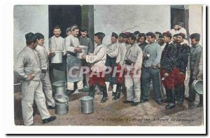 Postcard Old Army Infantry Cavalry Dragons L & # 39heure soup (Saint Dizier T...