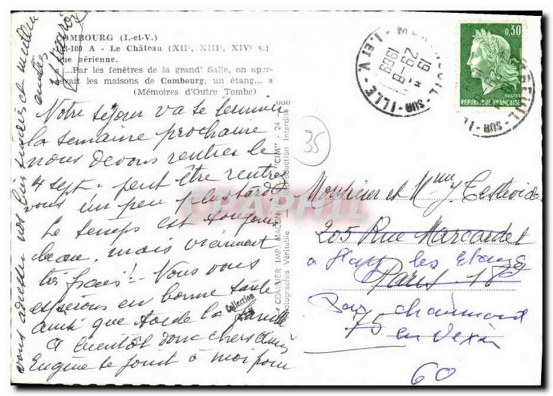 Modern Postcard Chateau Combourg