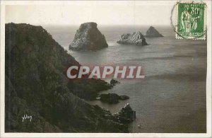 Modern Postcard Pointe Pen Hir (Finistere) Heaps of Sweet Peas France