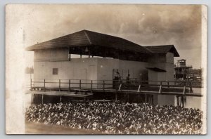 Beresford FL RPPC Scene At Dock with Ferryboat Florida 1909 Photo Postcard K22