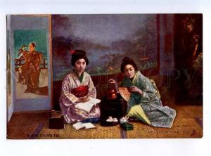 213870 JAPAN Geisha girls tea ceremony Five O'Clock Old TUCK