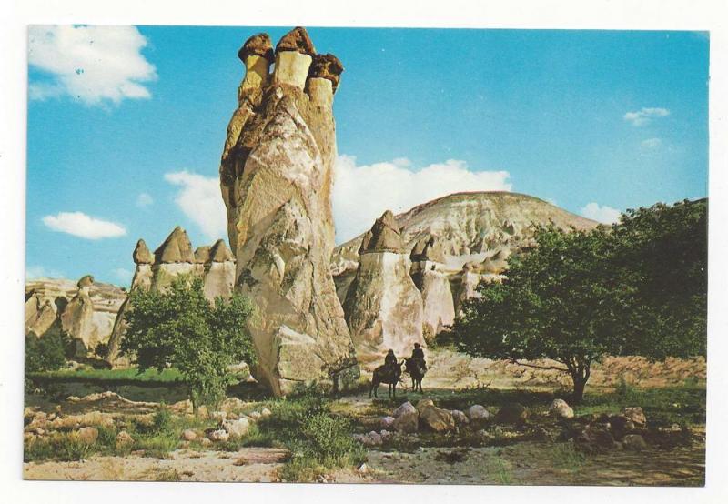 Turkey Avanos Zelve Fairy Chimneys Rock Formations Postcard