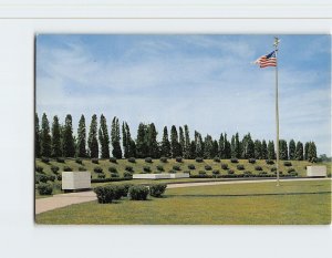 Postcard Grave Site of President and Mrs. Herbert Hoover, West Branch, Iowa