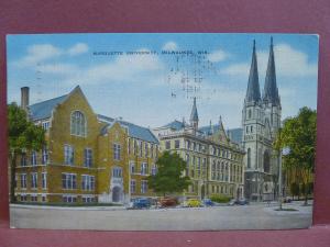 Old Postcard WI Milwaukee Marquette University