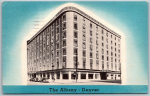 Vtg Denver Colorado CO The Albany Hotel 1930s View Linen Postcard