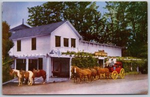 Vtg Los Olivos California CA Mattei's Tavern Old Stage Coach Inn Postcard