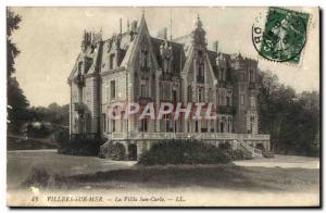 Old Postcard Villers sur Mer Villa San Carlo