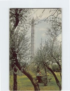 Postcard Fort Meigs Monument Perrysburg Ohio USA
