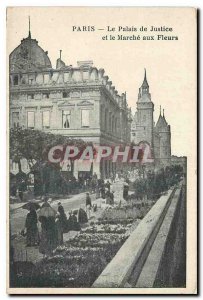 CARTE Postale Paris Former Palace of Justice and the Marche aux Fleurs