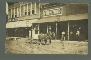 Tingley IOWA RPPC 1910 RFD MAIL BUGGY Mailman POST OFFICE Rural Free Delivery 